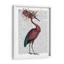 Crowed Marsala Heron - Fab Funky | Cuadro decorativo de Canvas Lab
