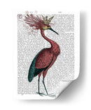 Crowed Marsala Heron - Fab Funky | Cuadro decorativo de Canvas Lab