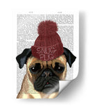 Pug Snug - Fab Funky | Cuadro decorativo de Canvas Lab