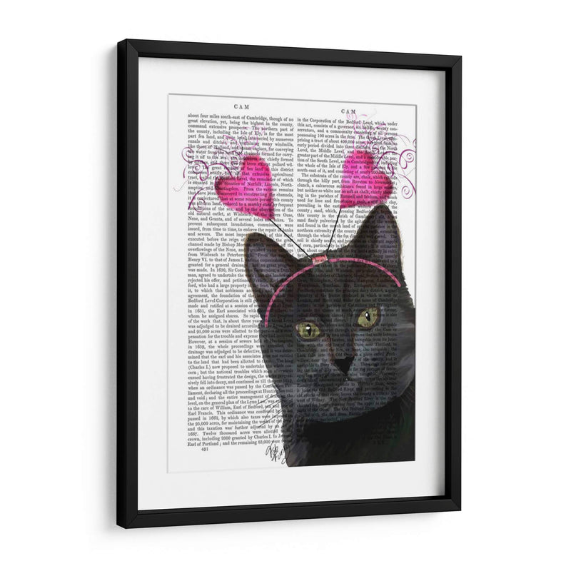 San Valentín De Gato Negro - Fab Funky | Cuadro decorativo de Canvas Lab