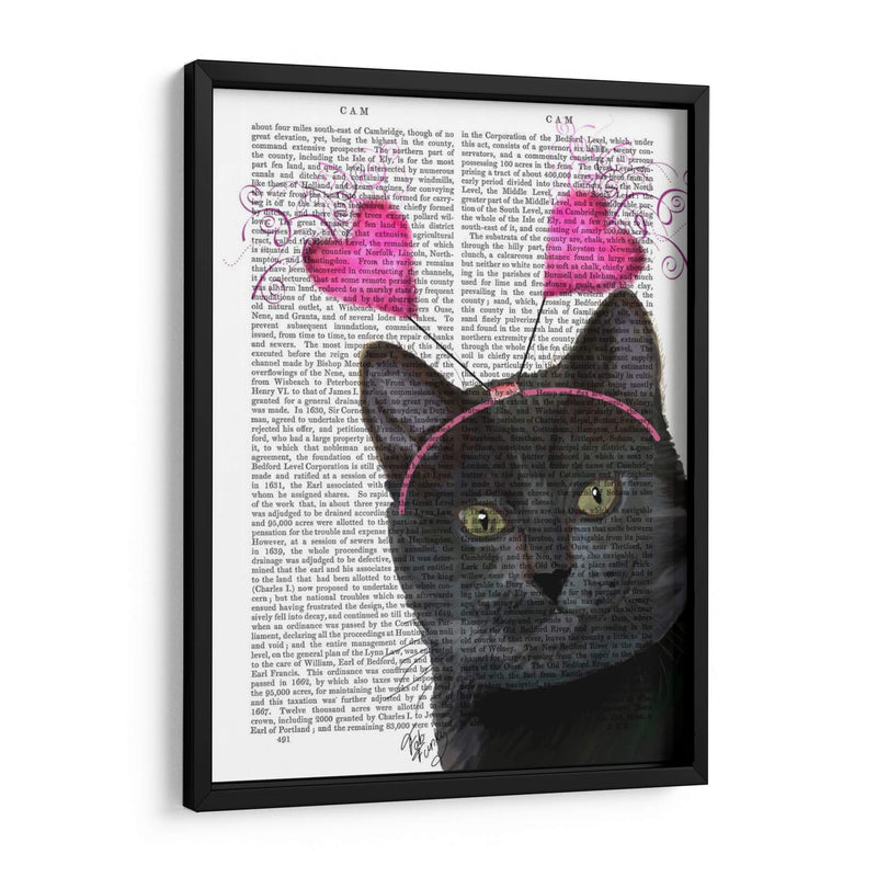 San Valentín De Gato Negro - Fab Funky | Cuadro decorativo de Canvas Lab