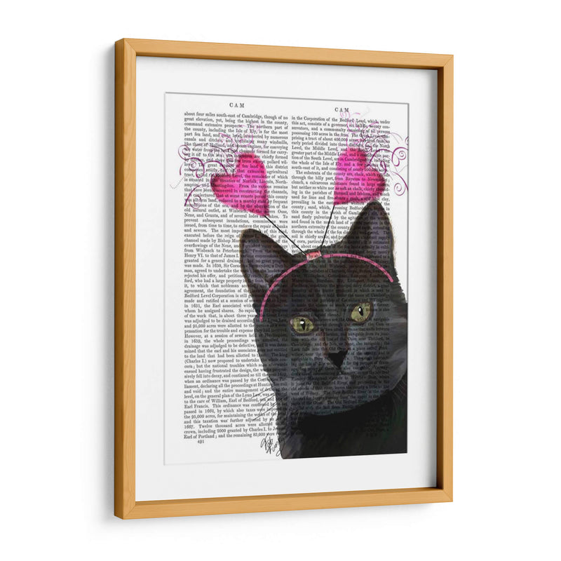 San Valentín De Gato Negro - Fab Funky | Cuadro decorativo de Canvas Lab