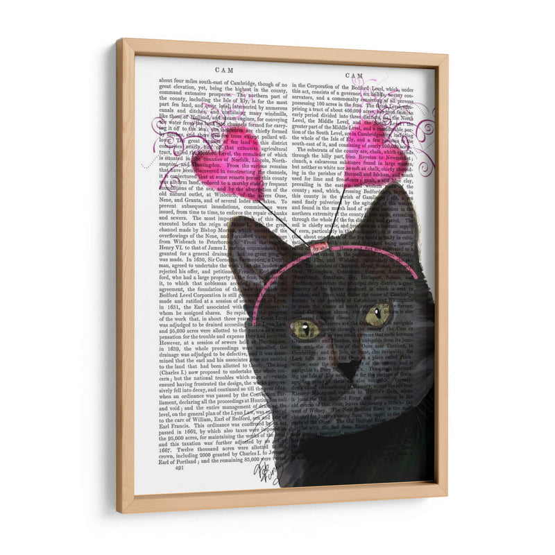 San Valentín De Gato Negro - Fab Funky | Cuadro decorativo de Canvas Lab