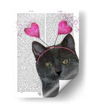San Valentín De Gato Negro - Fab Funky | Cuadro decorativo de Canvas Lab