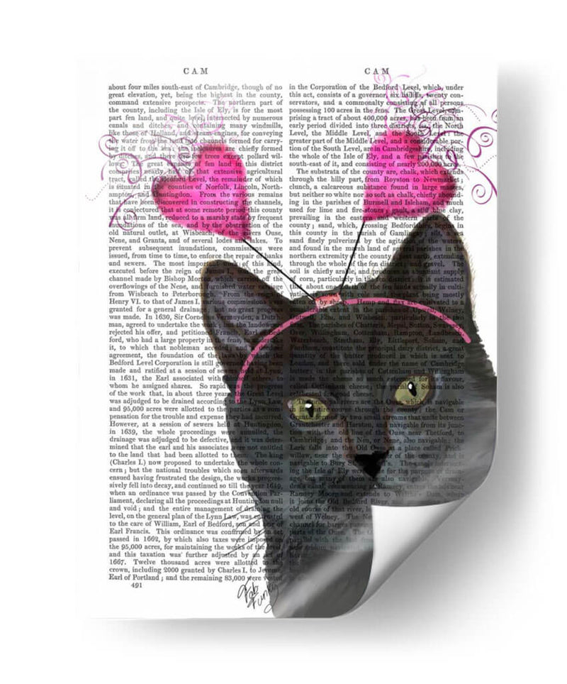 San Valentín De Gato Negro - Fab Funky | Cuadro decorativo de Canvas Lab