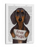 Dachshund Free Hongs - Fab Funky | Cuadro decorativo de Canvas Lab