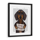 Dachshund Free Hongs - Fab Funky | Cuadro decorativo de Canvas Lab