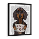 Dachshund Free Hongs - Fab Funky | Cuadro decorativo de Canvas Lab