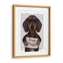 Dachshund Free Hongs - Fab Funky | Cuadro decorativo de Canvas Lab