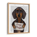 Dachshund Free Hongs - Fab Funky | Cuadro decorativo de Canvas Lab