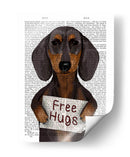 Dachshund Free Hongs - Fab Funky | Cuadro decorativo de Canvas Lab