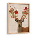 Aves De Ciervos Y Amor - Fab Funky | Cuadro decorativo de Canvas Lab