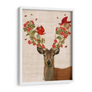 Aves De Ciervos Y Amor - Fab Funky | Cuadro decorativo de Canvas Lab