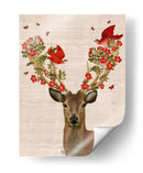 Aves De Ciervos Y Amor - Fab Funky | Cuadro decorativo de Canvas Lab