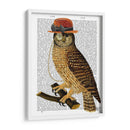 Búho Con Sombrero De Bolos De Estilo Steampunk - Fab Funky | Cuadro decorativo de Canvas Lab