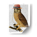 Búho Con Sombrero De Bolos De Estilo Steampunk - Fab Funky | Cuadro decorativo de Canvas Lab
