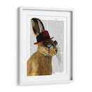 Steampunk Hare Con Bombín - Fab Funky | Cuadro decorativo de Canvas Lab