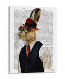 Horatio Hare En Chaleco Periódico - Fab Funky | Cuadro decorativo de Canvas Lab