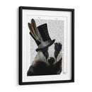Steampunk Badger En El Sombrero De Copa - Fab Funky | Cuadro decorativo de Canvas Lab