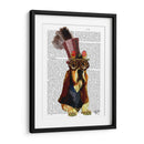Basset Hound Steampunk Top Hat Goggles - Fab Funky | Cuadro decorativo de Canvas Lab