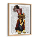 Basset Hound Steampunk Top Hat Goggles - Fab Funky | Cuadro decorativo de Canvas Lab