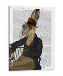 Horatio Hare En Silla Periódico - Fab Funky | Cuadro decorativo de Canvas Lab