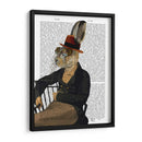 Horatio Hare En Silla Periódico - Fab Funky | Cuadro decorativo de Canvas Lab