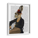 Horatio Hare En Silla Periódico - Fab Funky | Cuadro decorativo de Canvas Lab