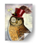 Búho Con Sombrero De Copa - Fab Funky | Cuadro decorativo de Canvas Lab