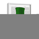 Dachshund Con Sombrero De Copa Verde Y Bigote - Fab Funky | Cuadro decorativo de Canvas Lab