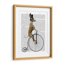 Greyhound En Bicicleta Negra De Penny Farthing - Fab Funky | Cuadro decorativo de Canvas Lab