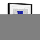 Tejón Con Sombrero De Copa Azul Y Bigote - Fab Funky | Cuadro decorativo de Canvas Lab