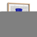 Tejón Con Sombrero De Copa Azul Y Bigote - Fab Funky | Cuadro decorativo de Canvas Lab