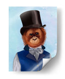 Orangután En El Sombrero De Copa - Fab Funky | Cuadro decorativo de Canvas Lab