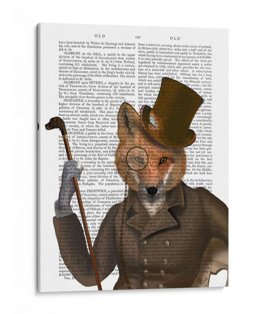 El Bounder Fox Print - Fab Funky | Cuadro decorativo de Canvas Lab