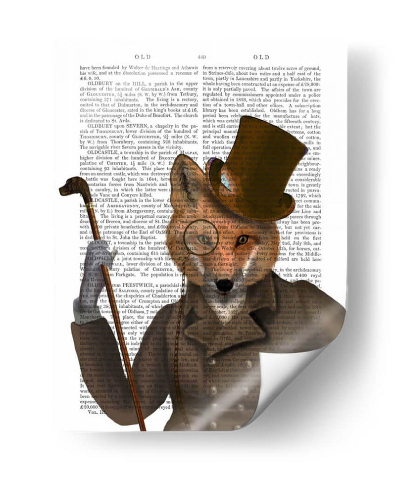 El Bounder Fox Print - Fab Funky | Cuadro decorativo de Canvas Lab