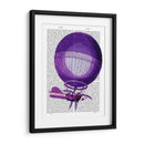Blanchards Hydrogen (Purple) Globo De Aire Caliente - Fab Funky | Cuadro decorativo de Canvas Lab