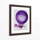 Blanchards Hydrogen (Purple) Globo De Aire Caliente - Fab Funky | Cuadro decorativo de Canvas Lab
