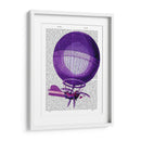 Blanchards Hydrogen (Purple) Globo De Aire Caliente - Fab Funky | Cuadro decorativo de Canvas Lab