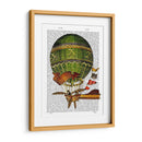 Globo De Aire Caliente Verde - Fab Funky | Cuadro decorativo de Canvas Lab