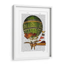 Globo De Aire Caliente Verde - Fab Funky | Cuadro decorativo de Canvas Lab