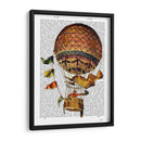 Globo De Aire Caliente Con Banderas - Fab Funky | Cuadro decorativo de Canvas Lab