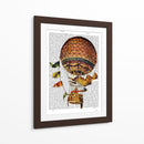 Globo De Aire Caliente Con Banderas - Fab Funky | Cuadro decorativo de Canvas Lab