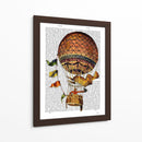 Globo De Aire Caliente Con Banderas - Fab Funky | Cuadro decorativo de Canvas Lab