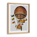 Globo De Aire Caliente Con Banderas - Fab Funky | Cuadro decorativo de Canvas Lab