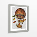 Globo De Aire Caliente Con Banderas - Fab Funky | Cuadro decorativo de Canvas Lab