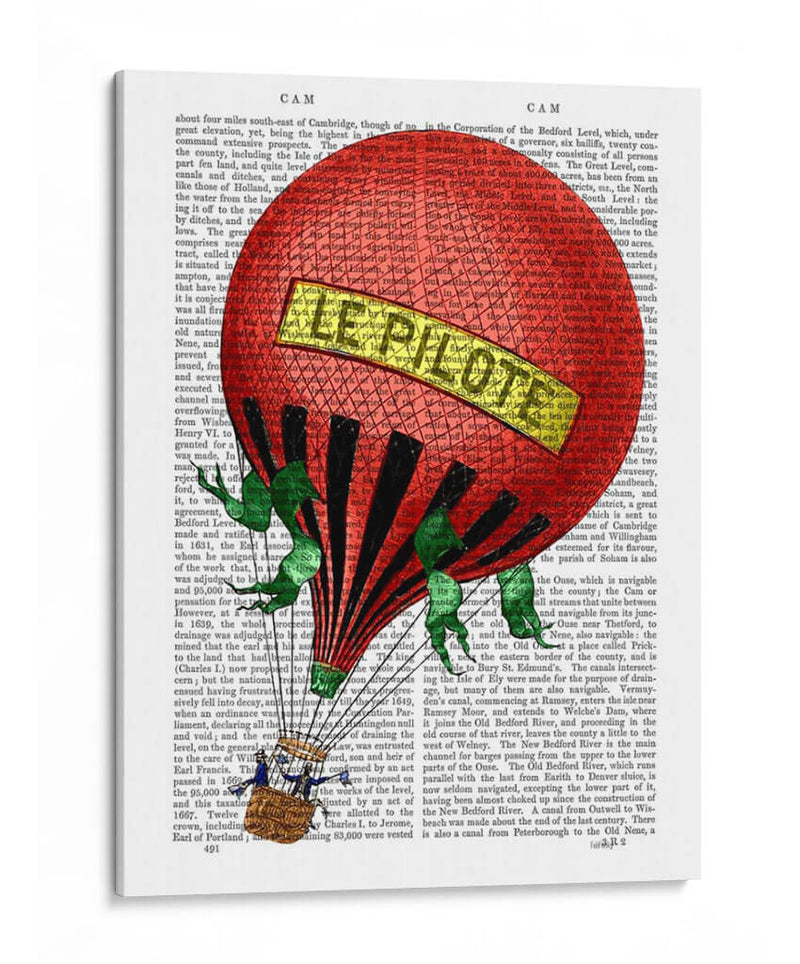 Le Pilote Globo De Aire Caliente - Fab Funky | Cuadro decorativo de Canvas Lab