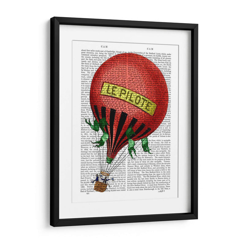 Le Pilote Globo De Aire Caliente - Fab Funky | Cuadro decorativo de Canvas Lab