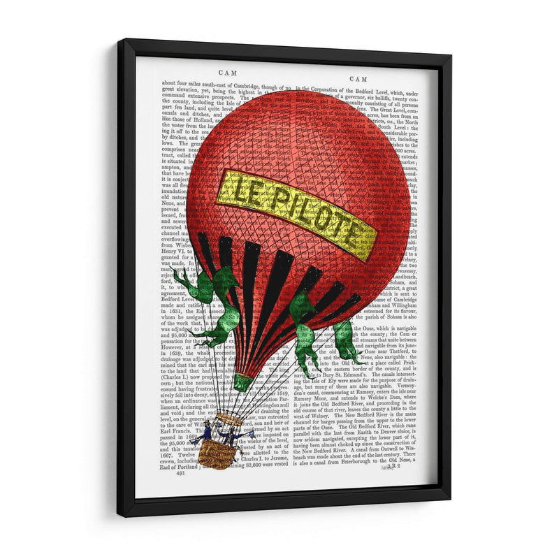 Le Pilote Globo De Aire Caliente - Fab Funky | Cuadro decorativo de Canvas Lab