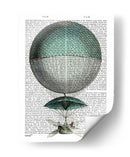 Vaisseau Volant Hot Air Globo - Fab Funky | Cuadro decorativo de Canvas Lab